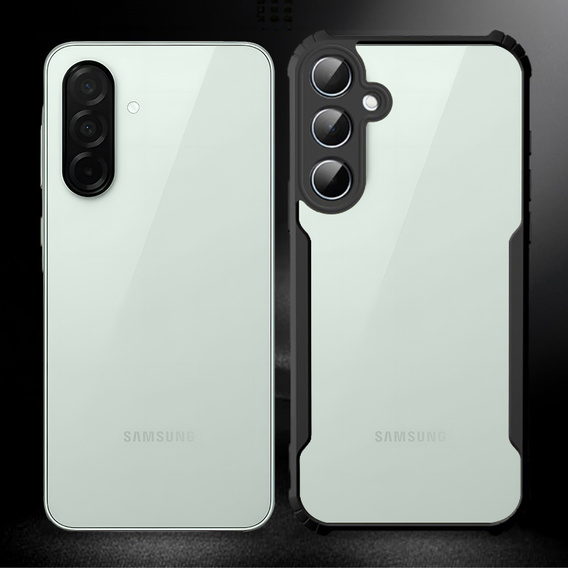 Pouzdro pro Samsung Galaxy A56, AntiDrop Hybrid, černé + tvrzené sklo 9H