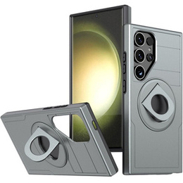 Pouzdro MagSafe pro Samsung Galaxy S24 Ultra, Military Magnet, hybridní pouzdro, zelené