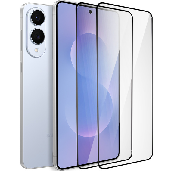 2x tvrzené sklo ERBORD 3D pro Samsung Galaxy S25 Edge pro celý displej
