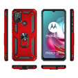 Pancéřové pouzdro pro Motorola Moto G10/G30, Nox Case Ring, červené