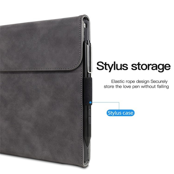 Pouzdro pro Microsoft Surface Pro 9, Wallet Pen Slot, černé