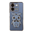Pouzdro pro Xiaomi Redmi Note 13 5G, Rabbit, modré + 9H tvrzené sklo