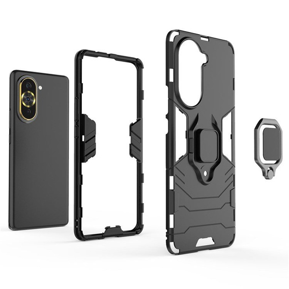 Pouzdro pro Huawei Nova 10 Pro 4G, Kickstand Ring, černé