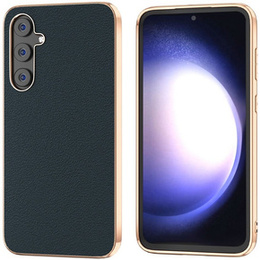 Pouzdro pro Samsung Galaxy S23 FE, Cowhide Leather, zelené