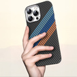Pouzdro pro iPhone 14 Pro Max, Carbon Fiber MagSafe, námořnicky modré