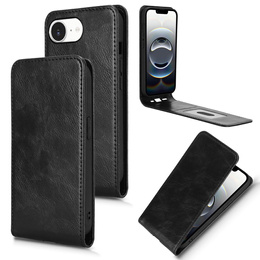 Klopové pouzdro pro iPhone 16E, Flip, černé