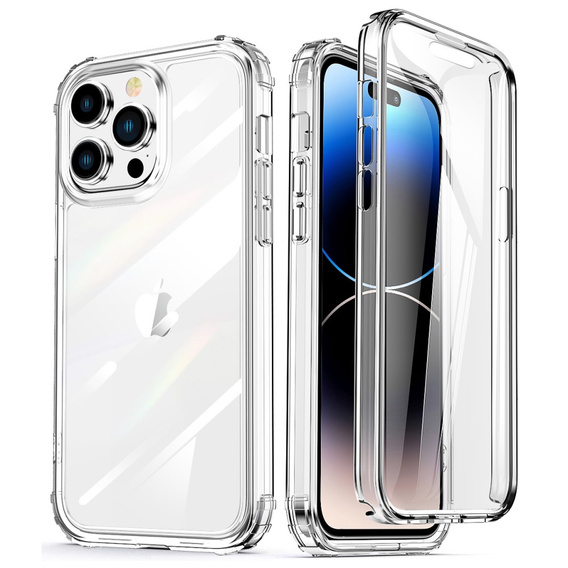 Pouzdro pro iPhone 14 Pro, Shockproof, s fólií, průhledné