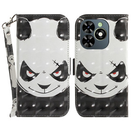 Klopové pouzdro pro Infinix Hot 40i, Wallet, Angry panda