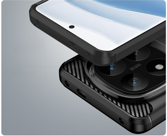 Pouzdro pro Xiaomi Redmi Note 14 Pro+, Carbon, černé