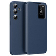 Flipové pouzdro pro Samsung Galaxy S25, Smart View Wallet, modré