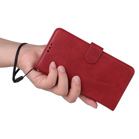 Klopové pouzdro pro Samsung Galaxy A34 5G, Leather Wallet, červené