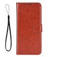 Klopové pouzdro pro Realme 14 5G / Realme 14T 5G, Crazy Horse Wallet, hnědé