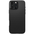 Pouzdro Spigen pro iPhone 16 Pro Max, Liquid Air, černé + 9H tvrzené sklo