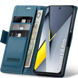 Pouzdro s klopou ERBORD Glossy Litchi pro Xiaomi Poco F8 Pro