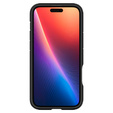 Pouzdro Spigen pro iPhone 16, Tough Armor Mag MagSafe, černé + 9H tvrzené sklo