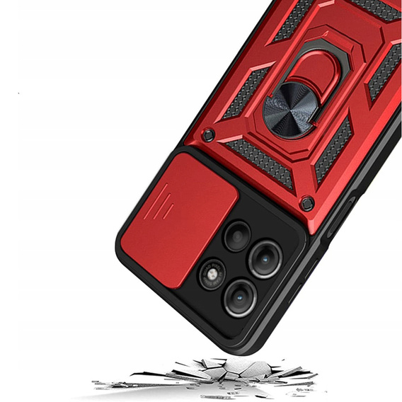 Pouzdro pro Motorola Moto G15 / Motorola Moto G15 Power, CamShield Slide, červené