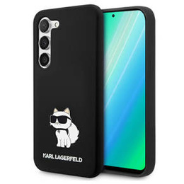 Pouzdro Karl Lagerfeld pro Samsung Galaxy S23+ Plus, Silicone Choupette, černé