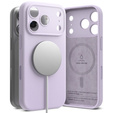 Pouzdro Ringke pro iPhone 17 Pro Max, silikonové magnetické pouzdro MagSafe, světle fialové