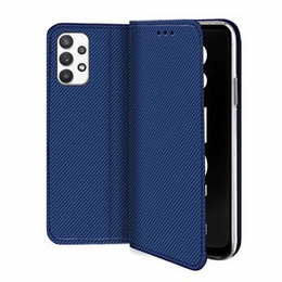 Klopové pouzdro pro Samsung Galaxy A32 5G, Wallet Smart Magnet, námořnicky modré