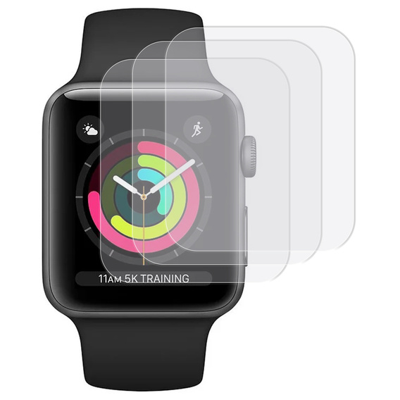 3x ERBORD Hydrogelová fólie pro Apple Watch 1/2/3 42mm