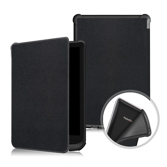 Pouzdro pro PocketBook Touch Lux 4 5 606 616 627 628 632 633, Smartcase, černé