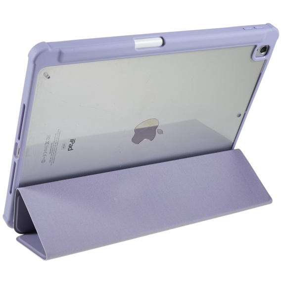 Pouzdro pro iPad 10.2 2021 / 2020 / 2019, Smartcase Hybrid, se slotem na stylus, fialové