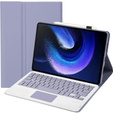 Pouzdro + klávesnice Xiaomi Pad 6 / 6 Pro, Touchpad, fialové
