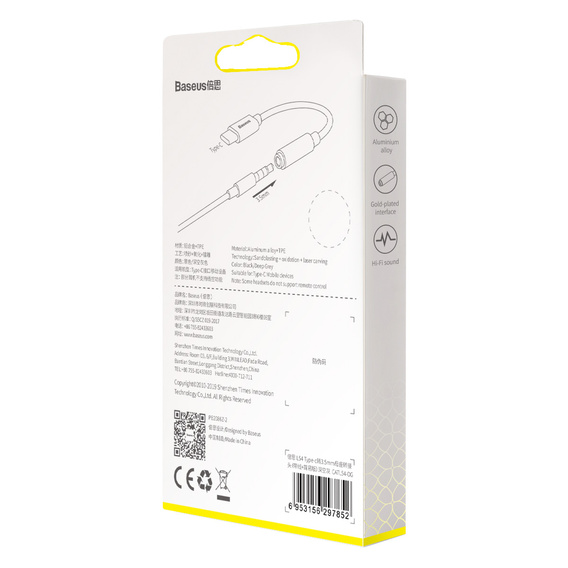 Adaptér Baseus L54 USB-C na jack 3,5 mm