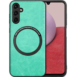 Pouzdro pro Samsung Galaxy A14 5G, Leather Hybrid MagSafe, zelené