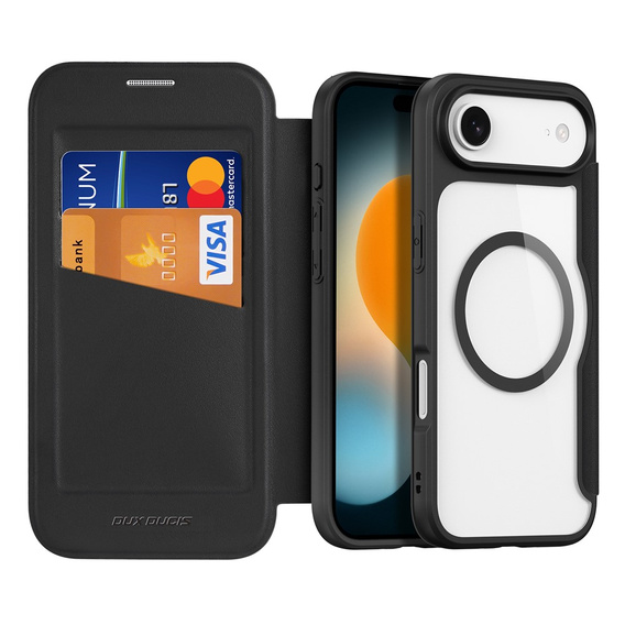 Dux Ducis pouzdro pro iPhone Air, Skin X Pro, s klopou, pro MagSafe, černé