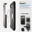 Pouzdro Spigen pro iPhone 16E, Tough Armor Mag MagSafe, šedé + 9H tvrzené sklo
