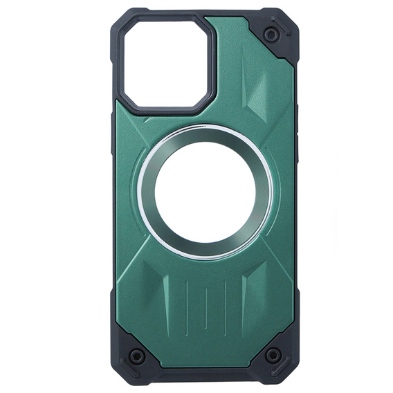 Pouzdro pro iPhone 13 Pro Max, Heavy Duty, pro MagSafe, zelené