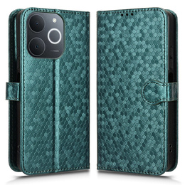 Flipové pouzdro pro Realme Note 70T 4G, Wallet Rhombus, zelené