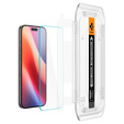 Spigen tvrzené sklo pro iPhone 17 / 17 Pro / 16 Pro, Glas.TR EZ Fit (2 ks)