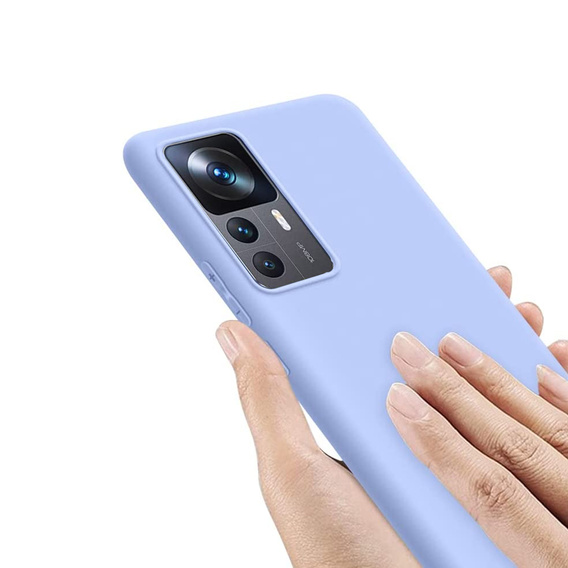Pouzdro pro Xiaomi 12T 5G / 12T Pro 5G, Silicone Lite, fialové
