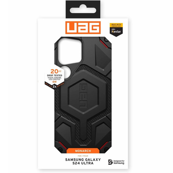 Pouzdro Urban Armor Gear pro Galaxy S24 Ultra , Monarch, černé