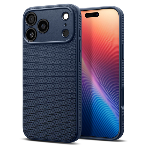 Pouzdro Spigen Liquid Air pro iPhone 17 Pro, námořnická modř