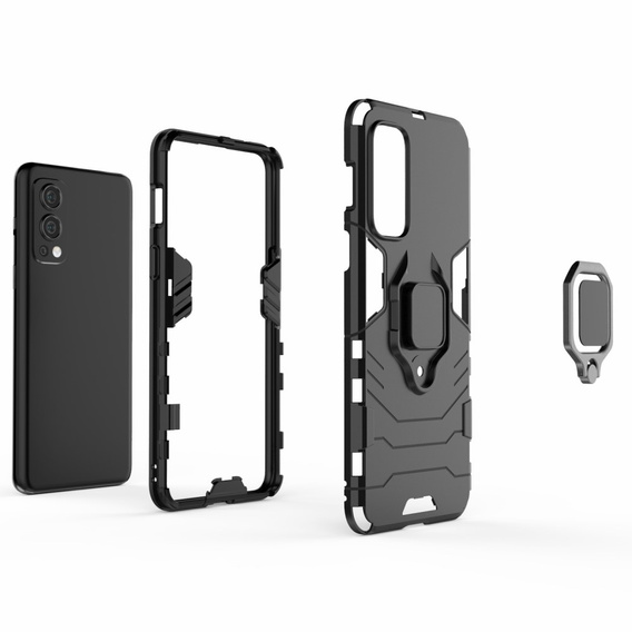 Pouzdro pro OnePlus Nord 2 5G, Kickstand Ring, černé