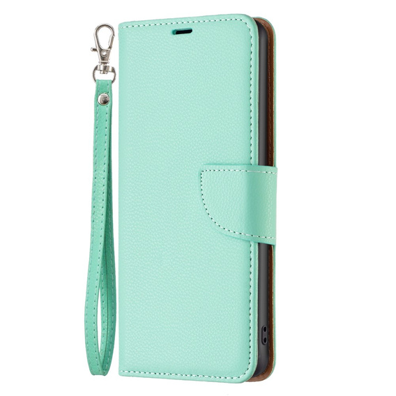 Klopové pouzdro pro Samsung Galaxy A34 5G, Wallet Litchi Magnet, zelené