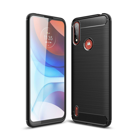 Pouzdro pro Motorola Moto E7 Power / E7i Power, Carbon, černé