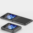 Pouzdro pro Samsung Galaxy Z Flip7 FE / Z Flip6, PC Case, transparentní / černé