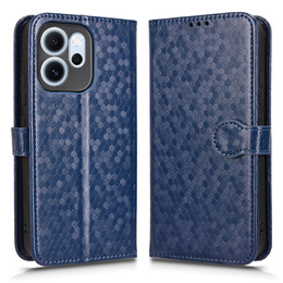 Klopové pouzdro pro Oppo Reno 14F, Wallet Rhombus, modré