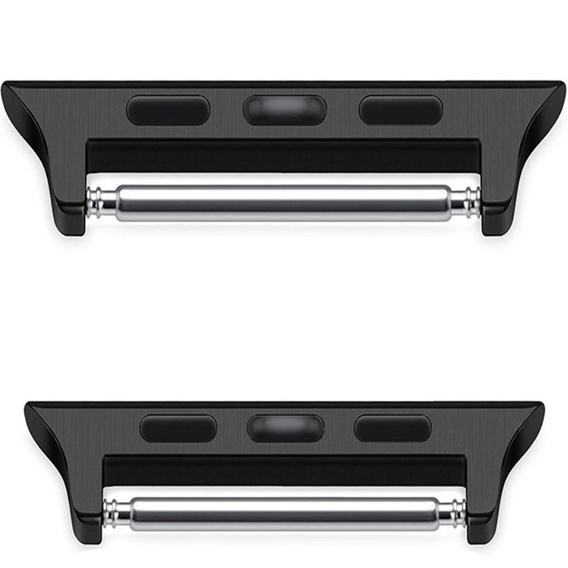 Zapięcie ze stali nierdzewnej do zegarka Apple Watch 1/2/3/4/5/6/7/SE 38/40/41mm, Black