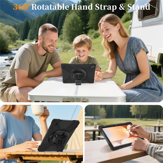 Pevné pouzdro s podstavcem a ramenním popruhem pro Samsung Galaxy Tab A11+