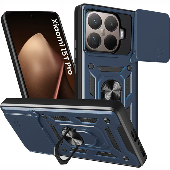 Pancéřové pouzdro CamShield Slide s krytem fotoaparátu a kroužkem pro Xiaomi 15T Pro