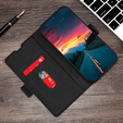 Klopové pouzdro pro Oppo A57s, Wallet Thin Magnet, černé