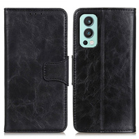 Flipové pouzdro Split Leather Wallet pro OnePlus Nord 2 5G, Split Leather Wallet, černé