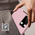 Flipové pouzdro pro Samsung Galaxy S25 Edge, Smart View Wallet, růžové