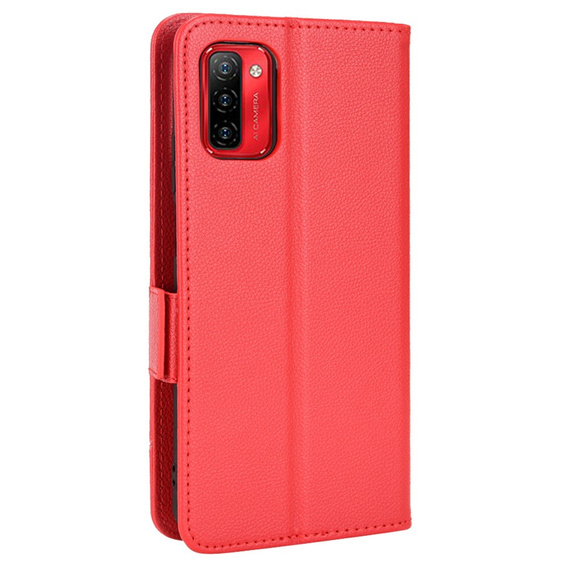 Klopové pouzdro pro Ulefone Note 12P, Wallet Litchi Magnet, červené
