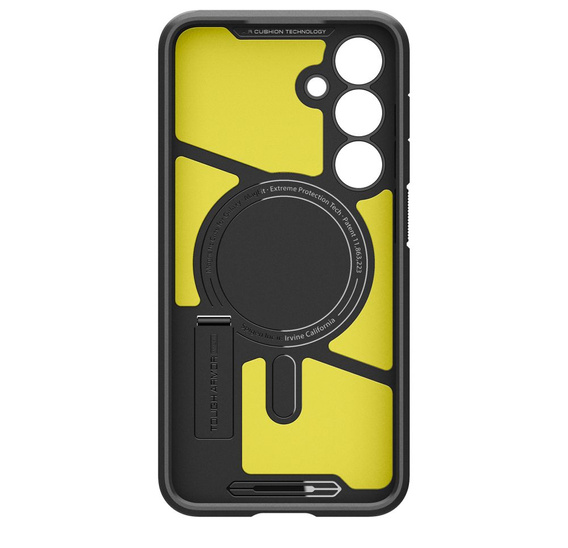 Pouzdro Spigen pro Samsung Galaxy S24 FE, Tough Armor Mag MagSafe, černé + 9H tvrzené sklo